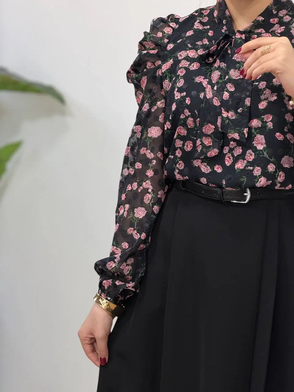 شومیز حریر مجلسی مهلا 4982